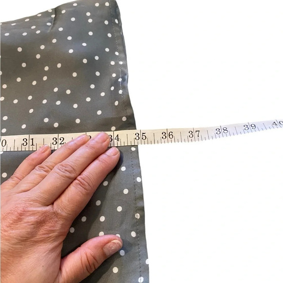 Lulus Spot in My Heart Polka Dot Gray Satin Cowl Neck Mini Dress - Picture 13 of 13